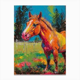 Horse In The Field 1 Canvas Print