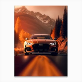 Audi Racing Car Canvas Print