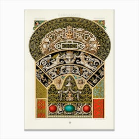 Renaissance Pattern, Albert Racine 4 Canvas Print