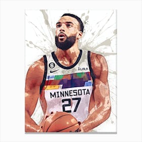 Rudy Gobert Minnesota Timberwolves Canvas Print