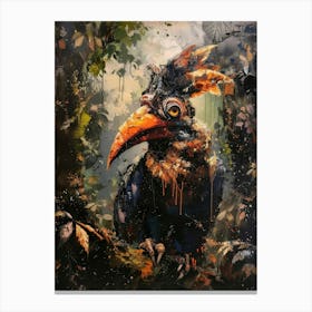 Bird In The Jungle Canvas Print