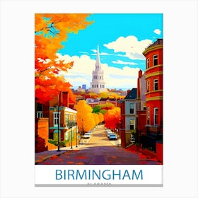 Birmingham Alabama Print Birmingham Wall Decor Birmingham Poster Birmingham Art Print Birmingham Wall Art Gift For Birmingham Canvas Print