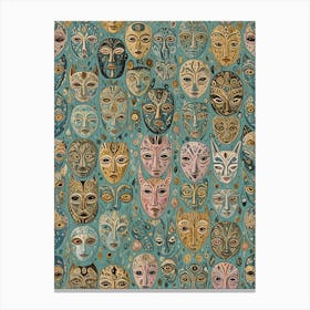 Masks Canvas Print