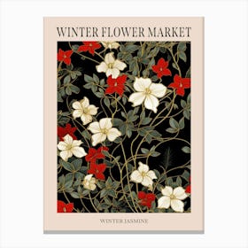Winter Jasmine 2 Winter Flower Market Poster Canvas Print