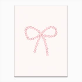 Pink Bow 1 Canvas Print