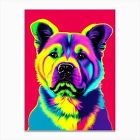 Chow Chow Andy Warhol Style dog Canvas Print
