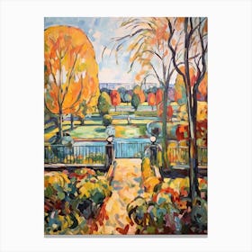 Autumn Gardens Painting Gardens Of The Palace Of Versailles Canvas Print