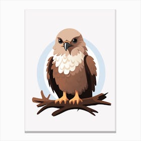 Baby Animal Illustration  Eagle 1 Canvas Print