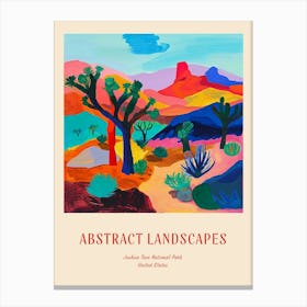 Colourful Abstract Joshua Tree National Park Usa 2 Poster Canvas Print