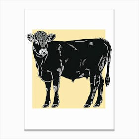 Cow Illustration Canvas Print