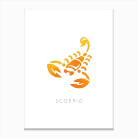 Scorpio Zodiac Canvas Print