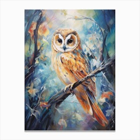 Watercolour Owl Canvas Print