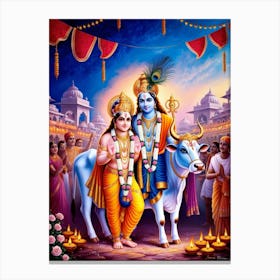 Lord Krishna 5 Canvas Print