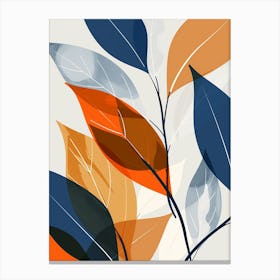 Abstract Leaves 3 Canvas Print