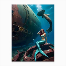 Mermaid-Reimagined 3 Canvas Print