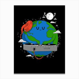 Earth Dj Canvas Print