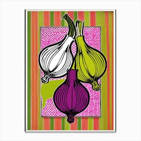 Onion Art Canvas Print