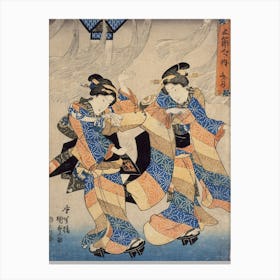 The Seventh Month By Utagawa Kunisada Canvas Print