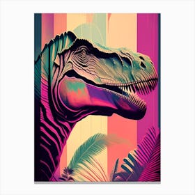 Tyrannosaurus Pastel Dinosaur Canvas Print
