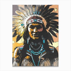 Indian Ethnic Native Canvas Print