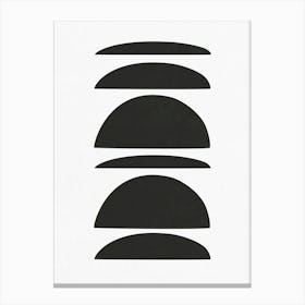 Black And White Abstract Painting Canvas Print