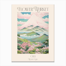 Flower Market Mount Kuju In Oita, Japanese Landscape 3 Poster Canvas Print