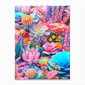 Succulents 3 Canvas Print