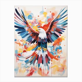 Bird Painting Collage Eagle 1 Canvas Print