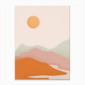 Sun Over The Mountains Canvas Print