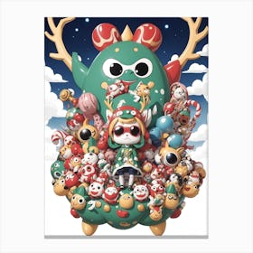 Kawaii Deer Canvas Print