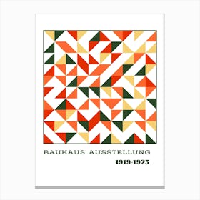 Bauhaus Orange Exhibition 11 Canvas Print