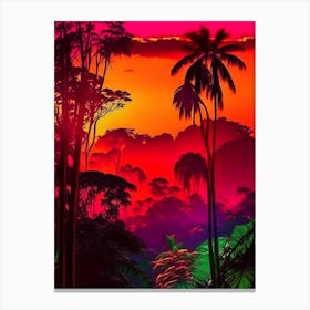 The Amazon Rainforest Pop Art 2 Canvas Print