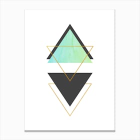 Geometric Triangles 1 Canvas Print