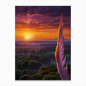 Lion King Feather Canvas Print