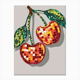 Cherry Mosaic 2 Canvas Print