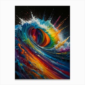 Rainbow Wave Canvas Print