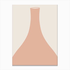 Boho Pink Vase Canvas Print