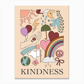 Kindness Blush Canvas Print