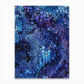 Blue Circles 30 Canvas Print