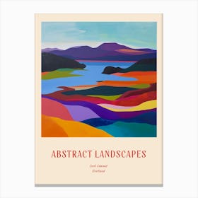 Colourful Abstract Loch Lomond Scotland 2 Poster Canvas Print