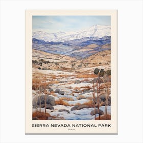 Sierra Nevada National Park Spain 1 Poster Canvas Print