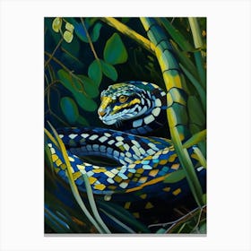 Mangrove Snake Painting Canvas Print