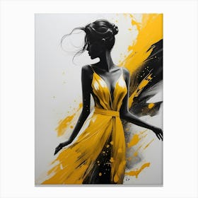 Yellow Dress Canvas Print