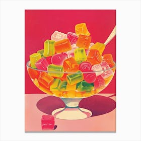 Winegums Candy Sweets Retro Advertisement Style 3 Canvas Print