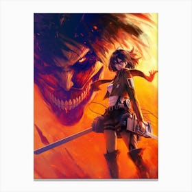 Attack On Titan 11 Canvas Print