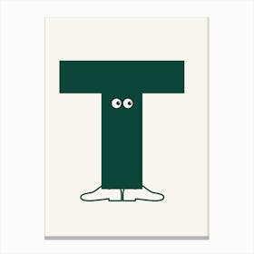 Alphabet Poster T Canvas Print