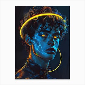 Neon Man Canvas Print