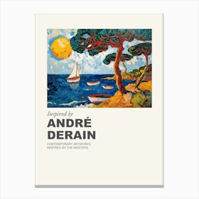 Museum Poster Inspired By Andre Derain 3 Canvas Print