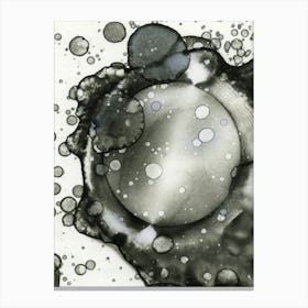 Alcohol Ink Is A Mysterious Moon Canvas Print