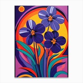 Purple Flowers Canvas Print